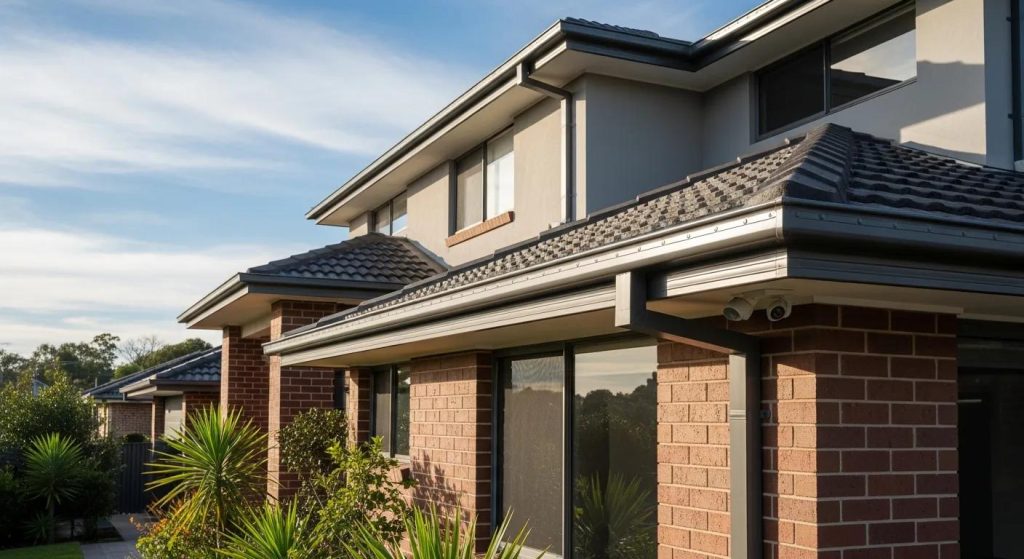 Newly installed gutters on a Chatswood home — durable and visually pleasing