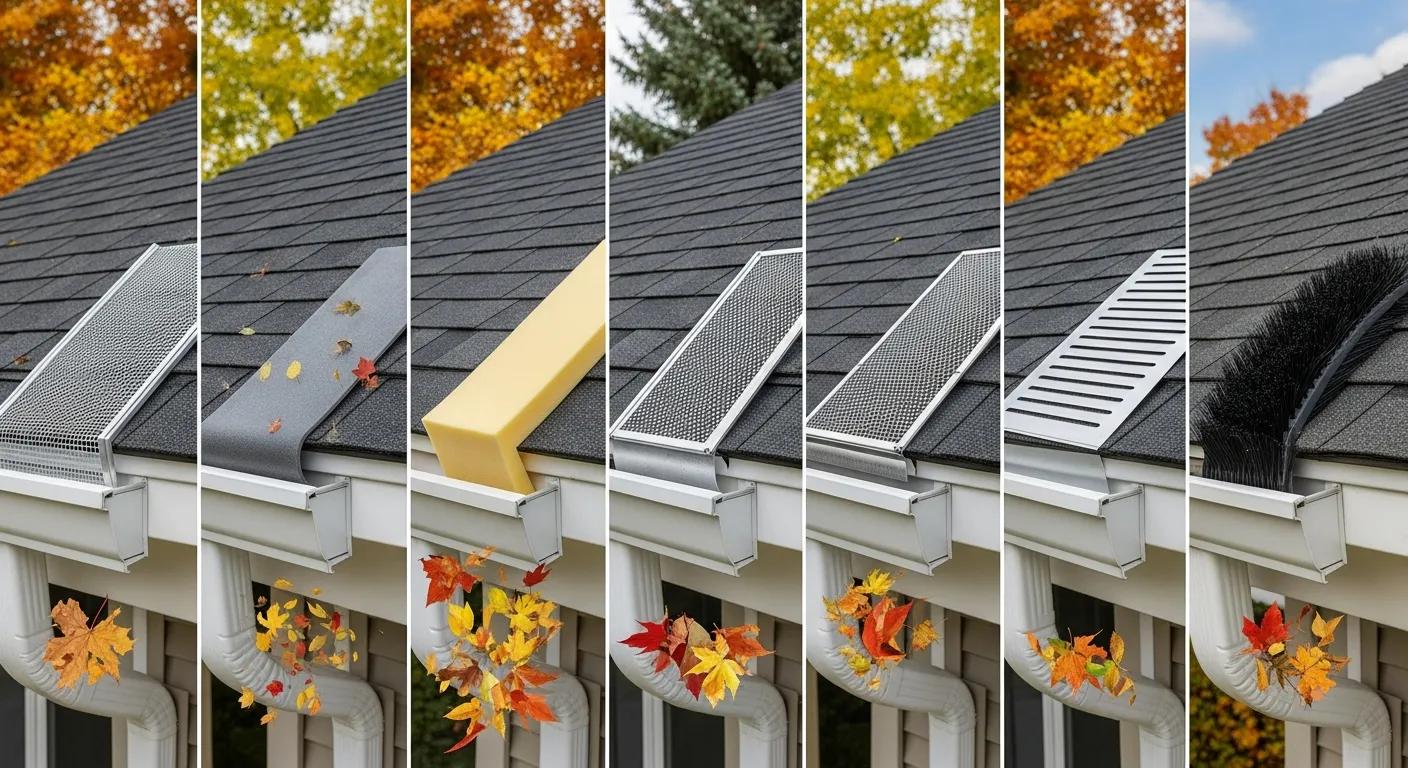 Side‑by‑side comparison of different gutter protection systems for leafy suburbs